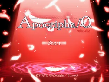 Apocripha-0 (Japan) screen shot title